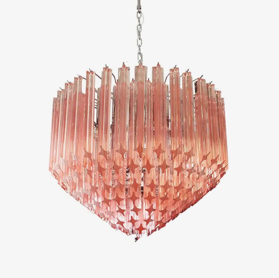 Aurora Lustre Rose Verre Prismes Géométrique - Neutralighting