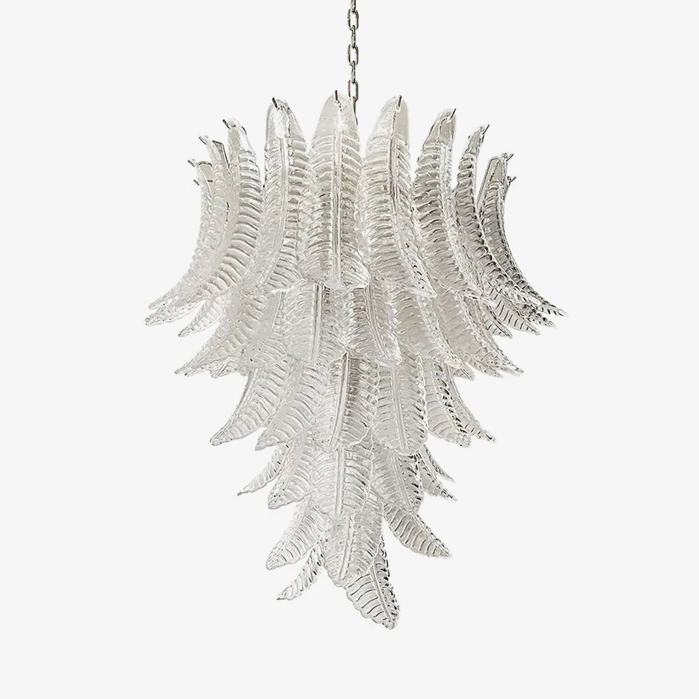 Aurora Lustre Transparent Verre Feuille Cascadant Élégant - Neutralighting