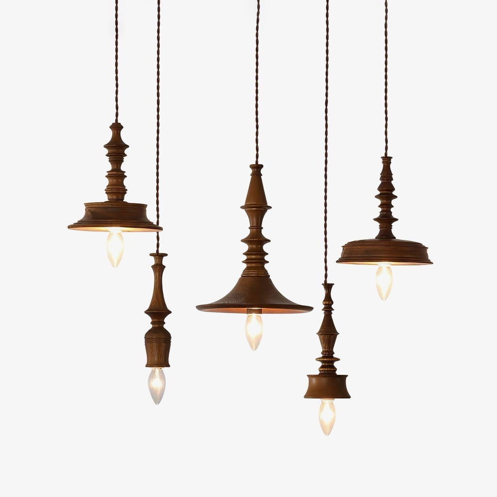 Tessira Suspension Industrielle en Bois - Neutralighting