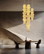 Elraeor Stratifié Mûrier Soie Suspension Lumière - Neutralighting