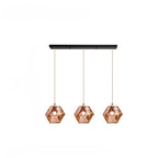 Valentina Polyèdre LED Suspension Métal Verre Cuisine Chambre à Coucher - Neutralighting