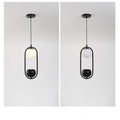 Ritta Suspension Globe Simple, Métal/Acrylique, Noir/Blanc, Chambre à Coucher/Cuisine - Neutralighting