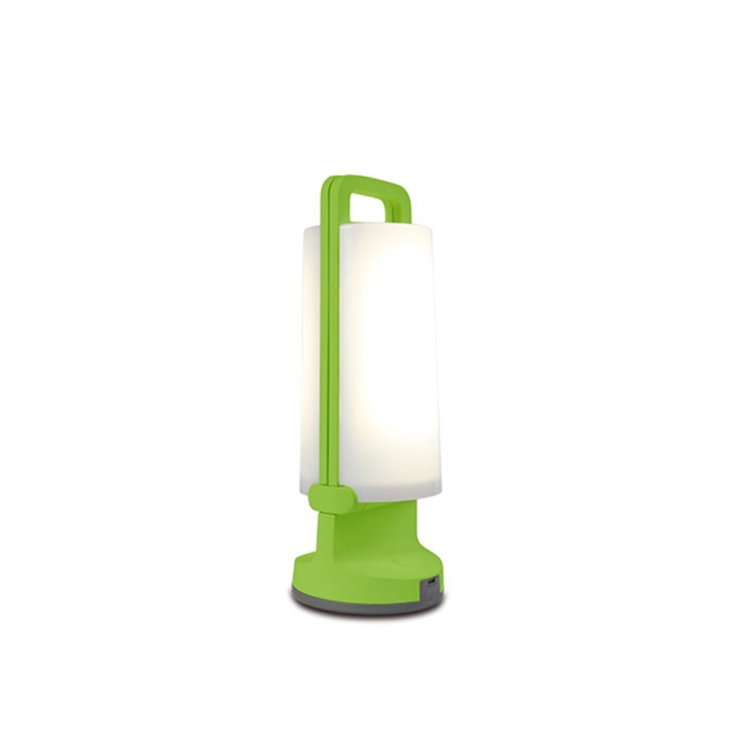 Ray Lampe de Table Cylindre Moderne, Acrylique, Gris/Blanc/Vert/Orange, Jardin - Neutralighting