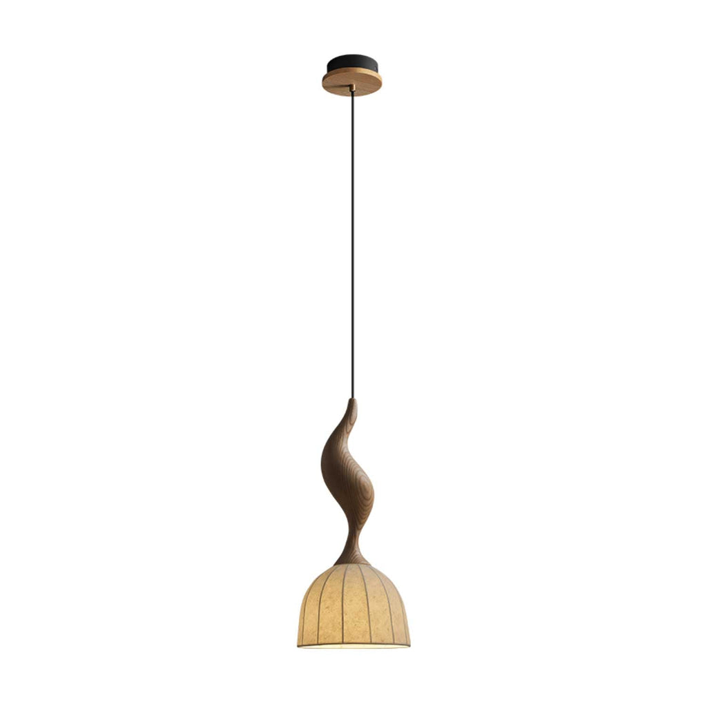Colire Créativité Tordu Bois Suspension Lumière - Neutralighting