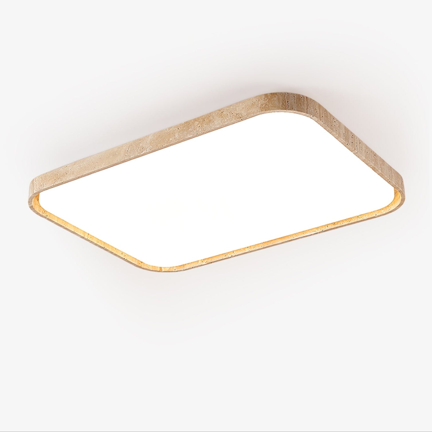 Aisle Lumière de Plafond Carrée en Travertin - Neutralighting