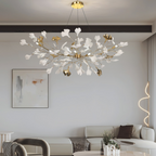 Olivia Lustre Moderne et Luxueuse, Métal/céramique, Or, Salon/Chambre à Coucher - Neutralighting