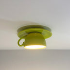 Teyo Moderne Tasses à Café Céramique Plafonnier Bleu/Rose/Jaune - Neutralighting