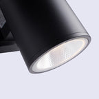 Kren Applique Extérieure Cylindre Simple. Verre. Noir. Cour - Neutralighting