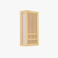 Muto Applique Murale Rectangulaire Vintage Bois/Acrylique Bois Brut Chambre à Coucher/Salon - Neutralighting