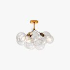 Valentina Moderne LED Plafonnier Doré/Chromé Verre Salle à manger - Neutralighting