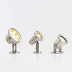 Ray Spot de Bassin Cylindre Moderne, Métal/Verre, Argent, Jardin - Neutralighting