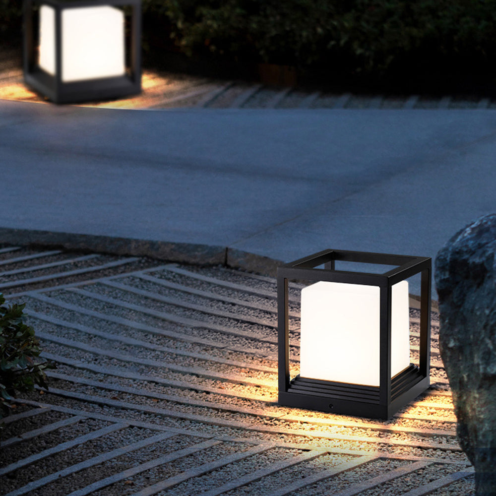 Ray Lampe Solaire Pilier Moderne, Métal, Noir, Allée - Neutralighting