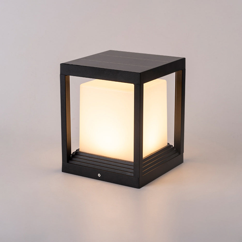 Ray Lampe Solaire Pilier Moderne, Métal, Noir, Allée - Neutralighting
