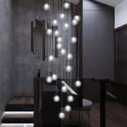 Arisha Multi-têtes Globe Cluster Lustre Verre Salle à Manger Salon - Neutralighting