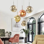 Milo Suspension Moderne en Verre Coloré Irregulier - Neutralighting