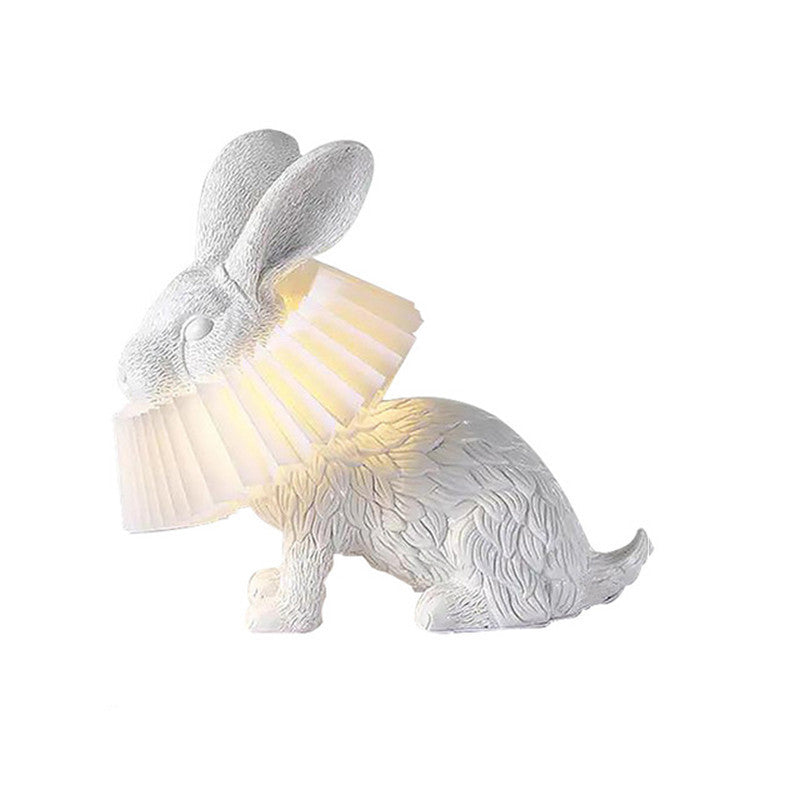 Lampe de Table lapin Moderne, Résine, Blanc, Salon - Neutralighting