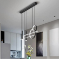 Arisha Suspension Linéaire Moderne, Métal/Acrylique/Gel de Silice, Noir/Doré,Salon - Neutralighting