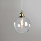 June suspension Industriel en Verre. Clair/Ambre/Gris Fumé - Neutralighting