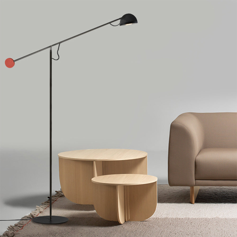 Arisha Design Lampadaire Linéaire Simple Métal Noir Salon/Chambre - Neutralighting