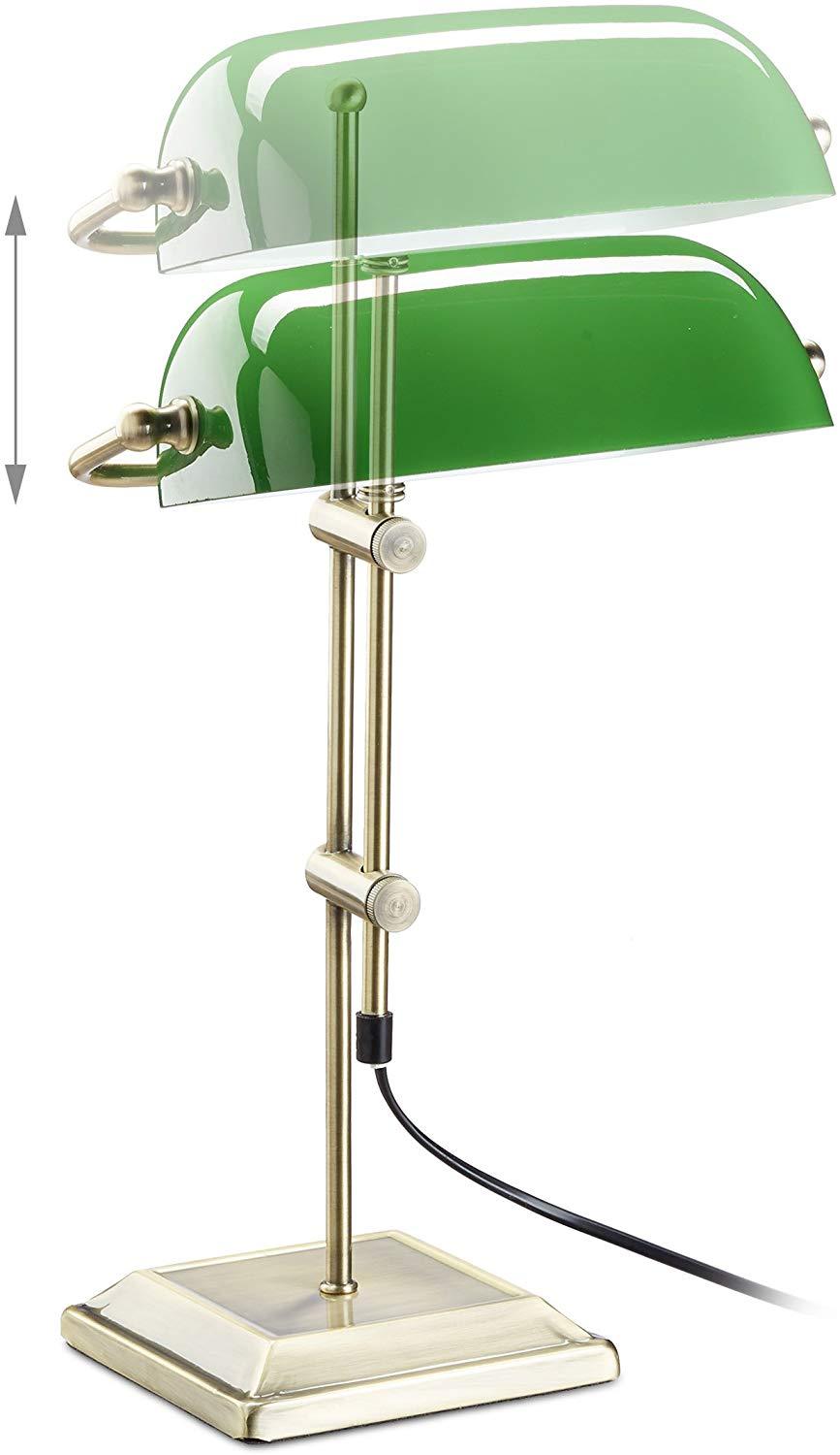 Lampe de Banquier Originale Élisa Harmonie en Laiton - Reflets Délicats & Caractère Affirmé