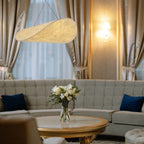 Nixie Suspension Géométrique Moderne Soie Blanc Salon - Neutralighting