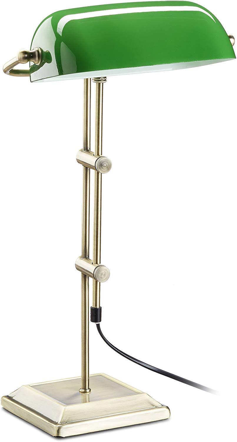 Lampe de Banquier Originale Élisa Harmonie en Laiton - Reflets Délicats & Caractère Affirmé