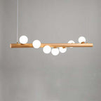 Valentina Verre Bolla Suspension en Bois/Noce - Neutralighting
