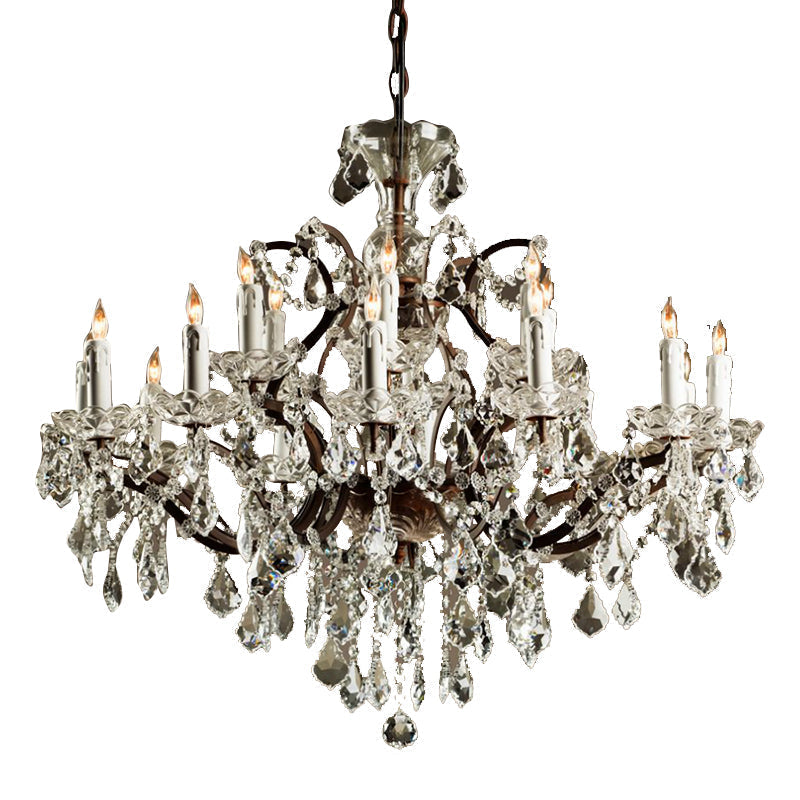Silva Lustre décoratif Moderne, Métal/Cristal, Rouille, Salon - Neutralighting