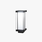 Ray Borne Extérieure Rectangulaire Moderne, Métal/Verre, Blanc/Noir, Cour - Neutralighting