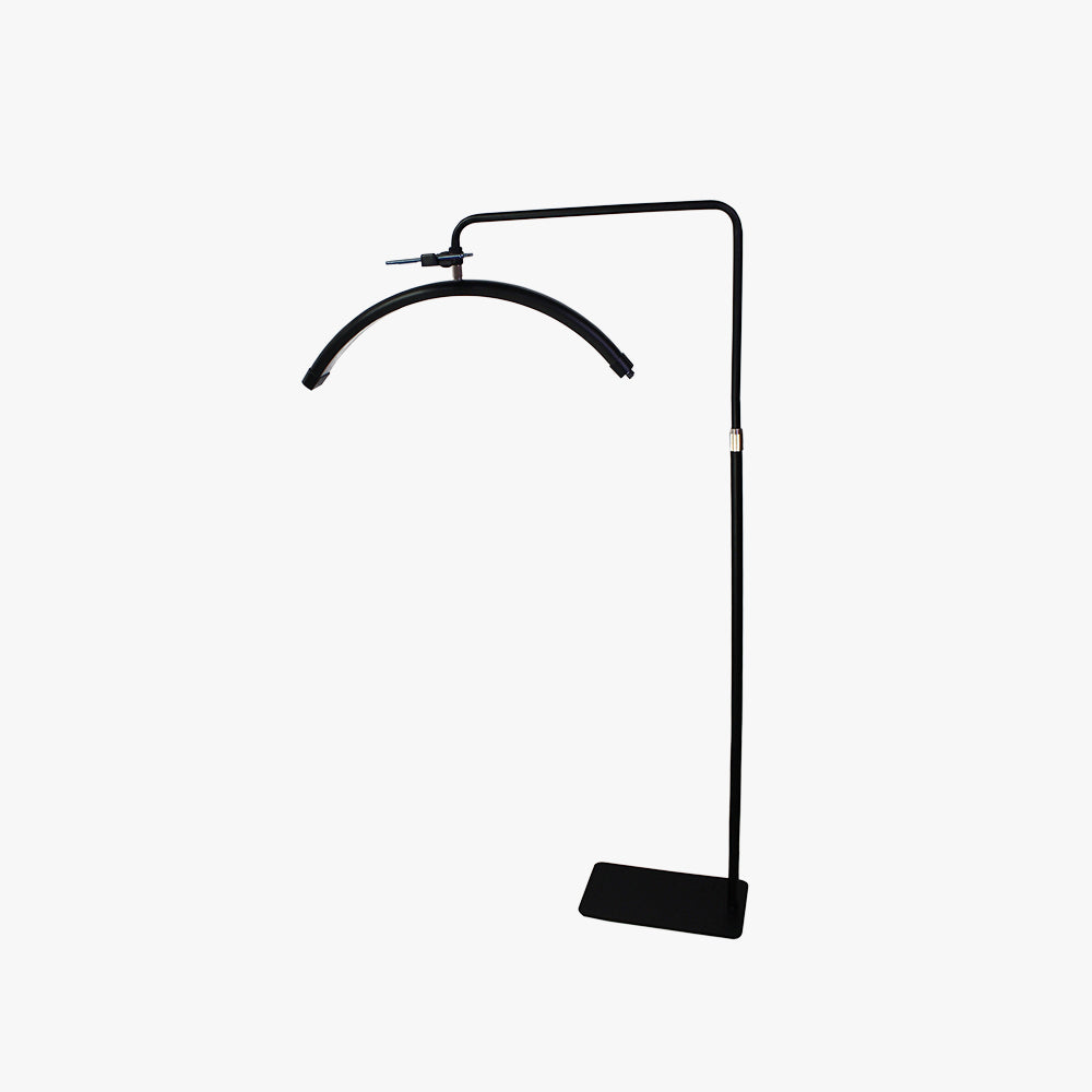Arisha Industrielle Lampadaire Linéaire Simple Métal/PVC Noir Salon - Neutralighting
