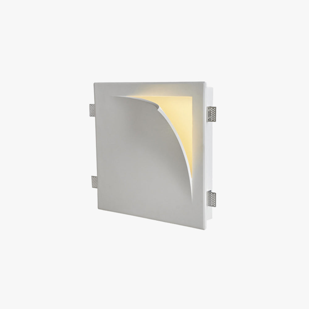 Aria Applique Murale Encastrée/Plâtre, Moderne, 4 Styles, Métal, Blanc, Salon - Neutralighting