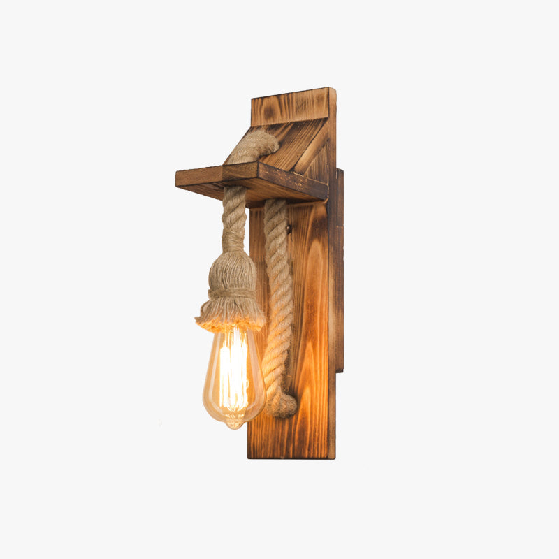 Epoch, Applique, Bois et Corde de Chanvre - Neutralighting