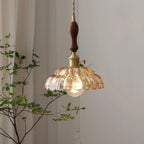 Valentina Moderne LED Suspension Bois Métal/Verre Chambre À Coucher - Neutralighting