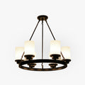 Silva Suspension Bague Rétro, Métal/Verre, Blanc/Noir, Salle à Manger/Salle de Séjour - Neutralighting