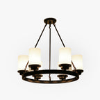 Silva Suspension Bague Rétro, Métal/Verre, Blanc/Noir, Salle à Manger/Salle de Séjour - Neutralighting