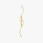 Lumor Applique Murale Vague Design Moderne Noir/Or Salon - Neutralighting
