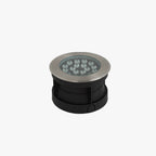 Ray Spot de Bassin Cylindre Moderne, Métal/Verre, Noir, Cour - Neutralighting