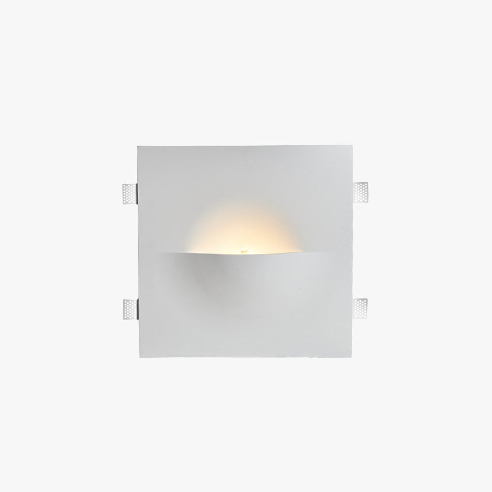 Aria Applique Murale Encastrée/Plâtre, Moderne, 4 Styles, Métal, Blanc, Salon - Neutralighting