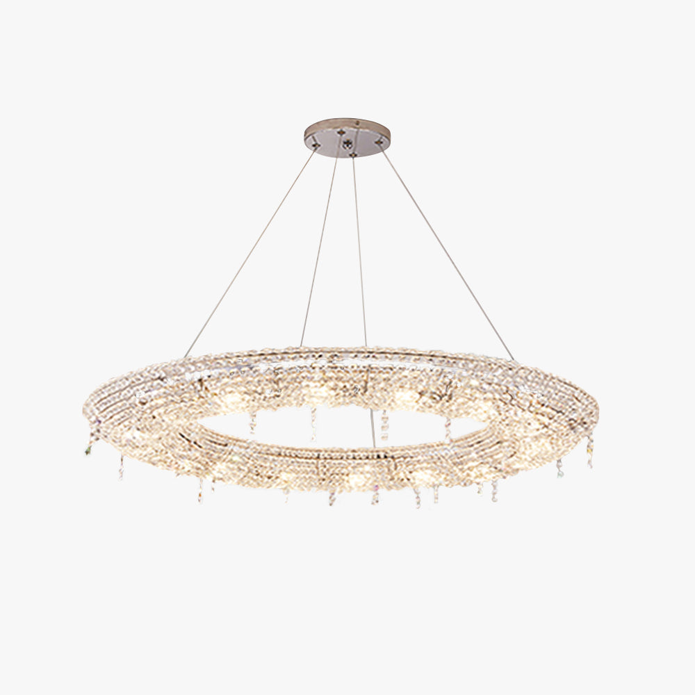 Kristy Suspension Anneau Nordique, Métal/Cristal, Doré, Chambre à Coucher/Salon - Neutralighting