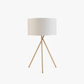 Mira Lampadaire/Lampe de Table Cylindre Moderne, Métal/Tissu, Blanc, Salon - Neutralighting