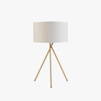 Mira Lampadaire/Lampe de Table Cylindre Moderne, Métal/Tissu, Blanc, Salon - Neutralighting