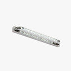 Kristy Applique Murale à Miroir LED Rectangulaire Moderne Cristal Métal Argent Salle de Bain - Neutralighting
