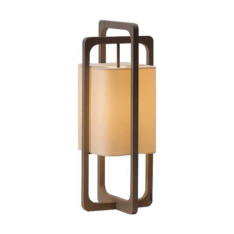 Muto Lampadaire Rectangulaire Moderne, Bois/Tissu, Bois, Salon - Neutralighting