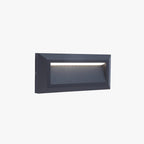 Ray Éclairage Escalier Extérieur Rectangulaire Simple, Métal, Noir, Cour - Neutralighting