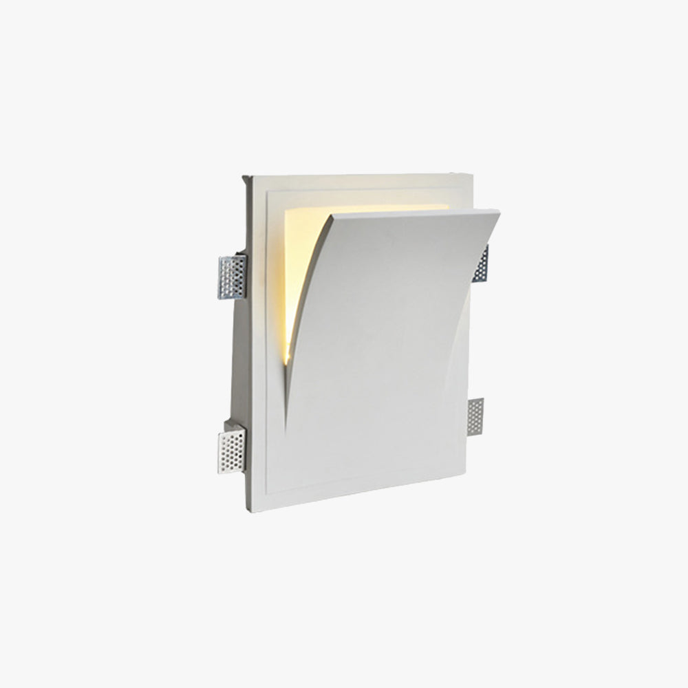 Aria Applique Murale Encastrée/Plâtre, Moderne, 4 Styles, Métal, Blanc, Salon - Neutralighting
