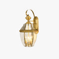 Silva Applique Murale Extérieur Lanterne Vintage, Verre/Métal, Laiton, Cour - Neutralighting
