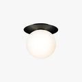 Melo Applique Murale Globe Moderne Design LED Métal Verre Noir/Or Salle de Bain - Neutralighting