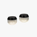 Ray Lampe de Table Ronde Moderne, Acrylique, Noir, Jardin - Neutralighting
