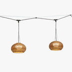 Ritta Suspension Extérieure Landerne Simple, Bambou, Bois, Jardin - Neutralighting