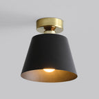Arisha Cylindrique Métal Plafonnier Noir/Blanc Salle À Manger - Neutralighting